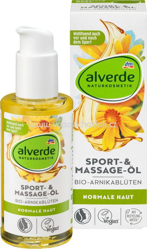 Alverde NATURKOSMETIK Sport- & Massage-Öl Bio-Arnikablüten, 100 ml