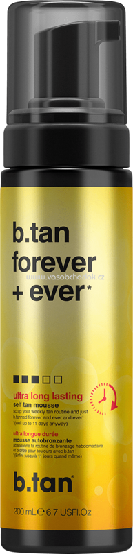 b.tan Selbstbräuner Mousse 'forever + ever', 200 ml