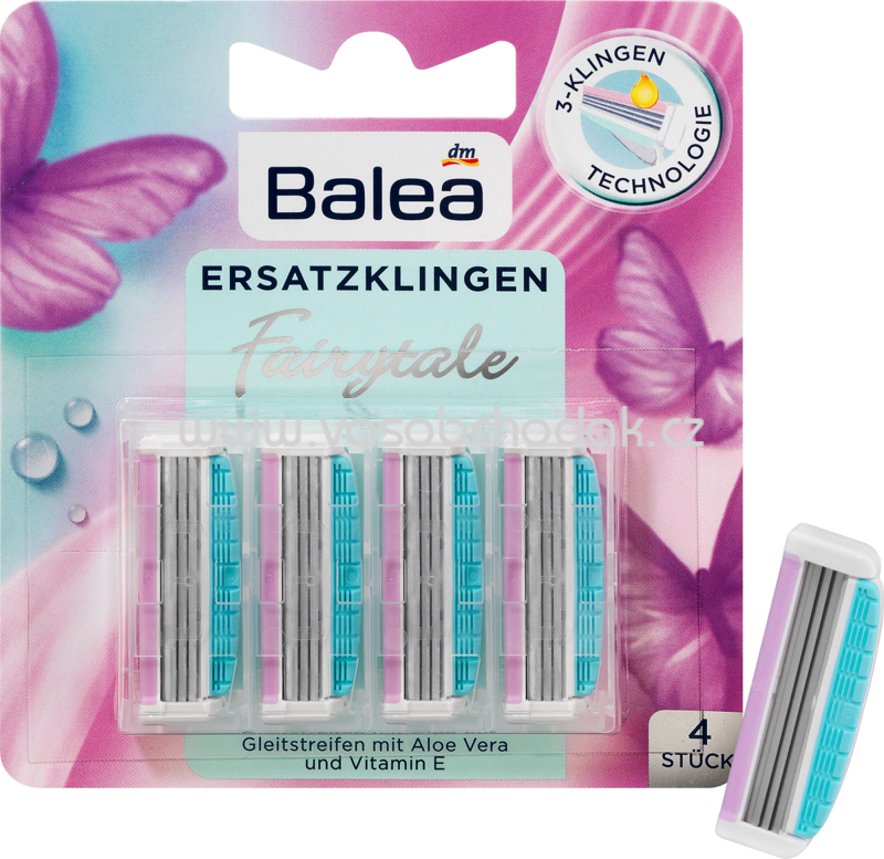 Balea Rasierklingen Fairytale, 4 St