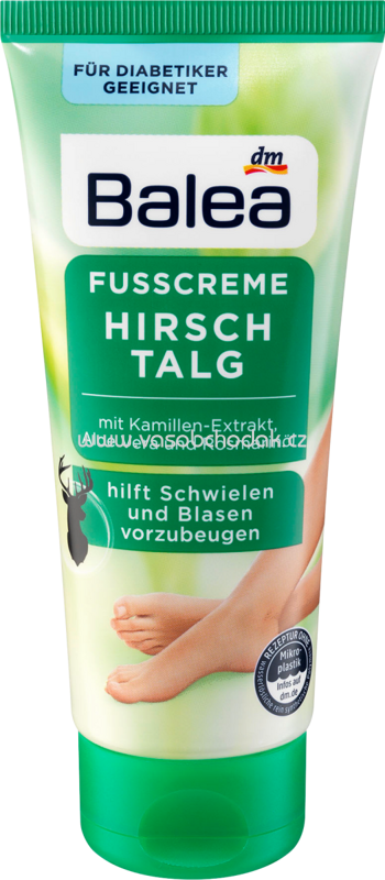 Balea Fuß-Creme Hirschtalg, 100 ml