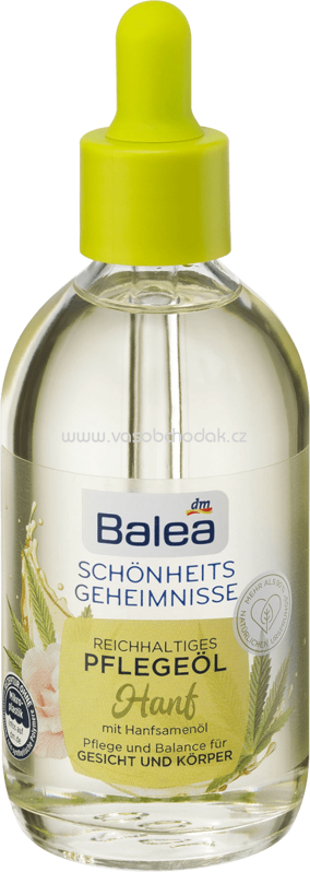 Balea Pflegeöl Hanf für Gesicht & Körper, 100 ml Balea Pflegeöl Hanf für Gesicht & Körper, 100 ml