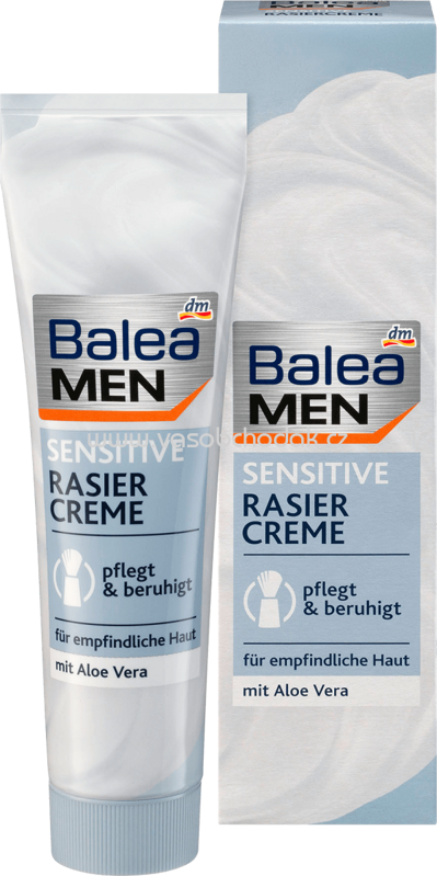 Balea MEN Rasiercreme Sensitive, 100 ml