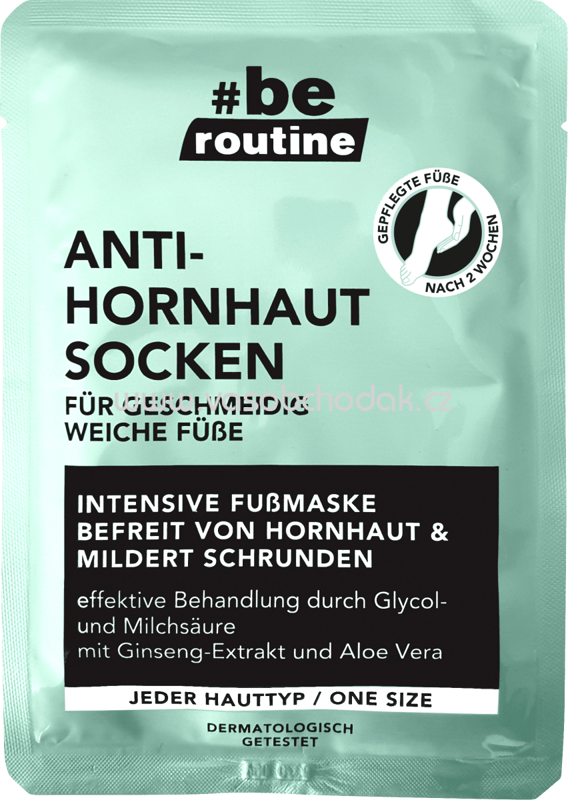 b.e. routine Hornhaut-Entferner Socken, 1 Paar, 2 St