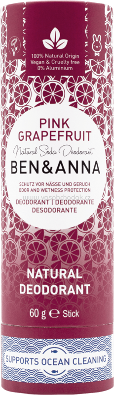 Ben&Anna Deo Stick Deodorant Pink Grapefruit, 60g