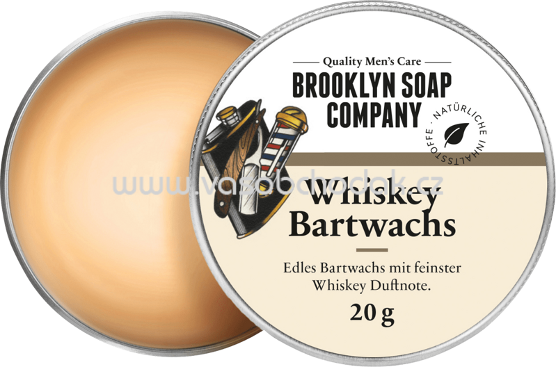 Brooklyn Soap Company Bartwachs Whiskey, 20g Brooklyn Soap Company Bartwachs Whiskey, 20g