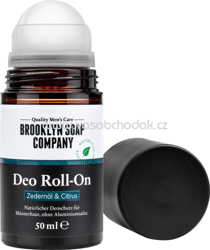 Brooklyn Soap Company Deo Roll-On Zedernöl & Citrus, 50 ml Brooklyn Soap Company Deo Roll-On Zedernöl & Citrus, 50 ml