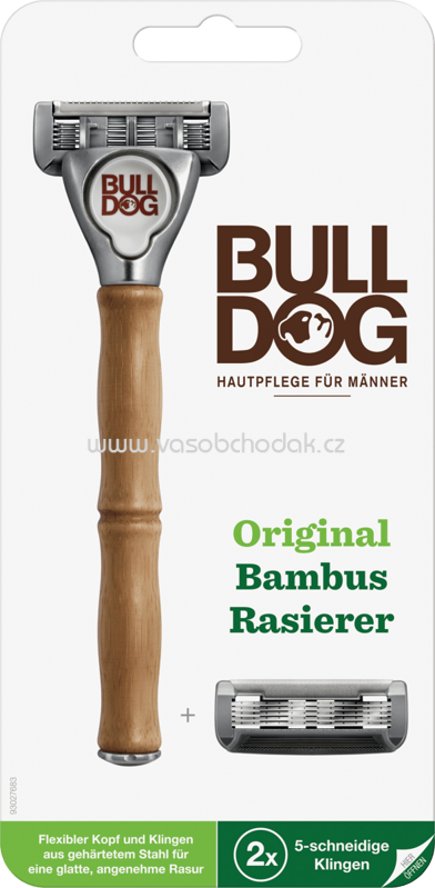 Bulldog Rasierer Original mit Bambusgriff + 1 Klinge, 1 St Bulldog Rasierer Original mit Bambusgriff + 1 Klinge, 1 St