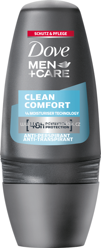 Dove MEN+CARE Deo Roll On Antitranspirant Clean Comfort, 50 ml