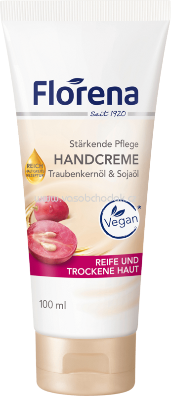 Florena Handcreme Traubenkernöl & Sojaöl, 100 ml