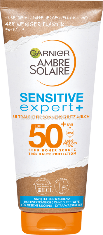 Garnier Ambre Solaire Sonnenmilch sensitive expert+ LSF 50+, 200 ml