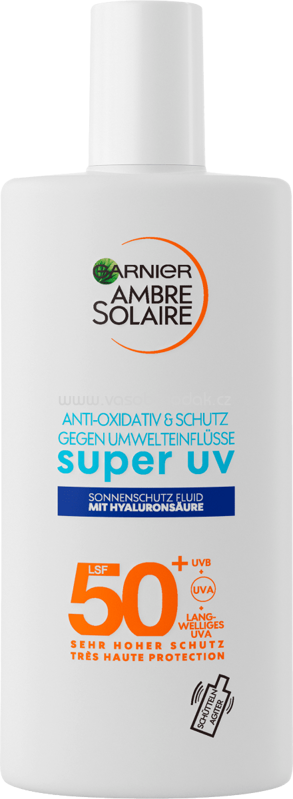 Garnier Ambre Solaire Sonnenschutz-Fluid Gesicht, super UV, LSF 50+, 40 ml