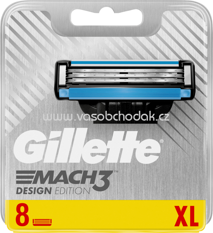 Gillette Rasierklingen Mach 3 Design Edition, 8 St Gillette Rasierklingen Mach 3 Design Edition, 8 St