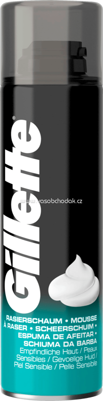 Gillette Rasierschaum empflindliche Haut, 200 ml Gillette Rasierschaum empflindliche Haut, 200 ml