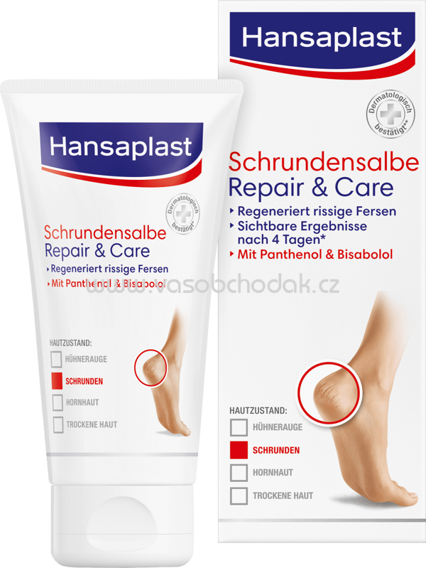 Hansaplast Fuß-Creme, Schrundensalbe Repair & Care, 40 ml Hansaplast Fuß-Creme, Schrundensalbe Repair & Care, 40 ml