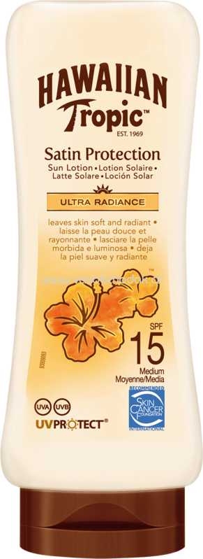 Hawaiian Tropic Sonnenmilch Satin Protection LSF 15, 180 ml