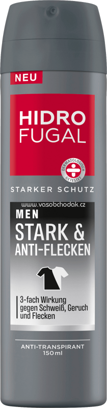 Hidrofugal Men Deospray Stark + Anti Flecken, 150 ml