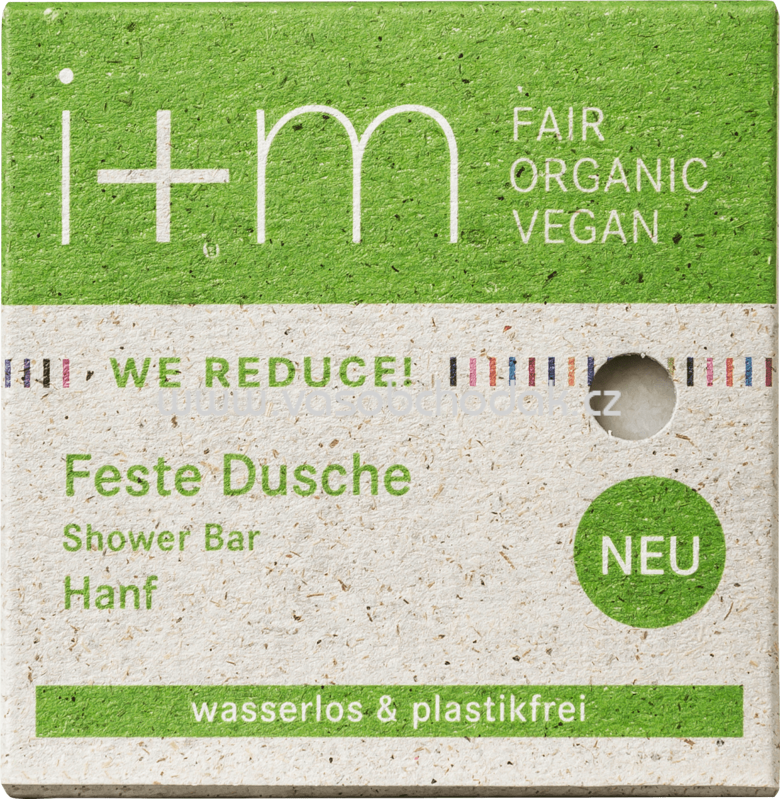 i+m Naturkosmetik Berlin Feste Dusche WE REDUCE Hanf, 50g