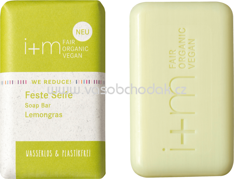 i+m Naturkosmetik Berlin Seifenstück WE REDUCE Lemongras, 100g