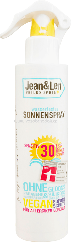 Jean&Len Sonnenspray sensitiv LSF 30, 250 ml