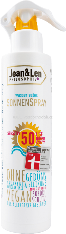 Jean&Len Sonnenspray sensitiv LSF 50, 250 ml