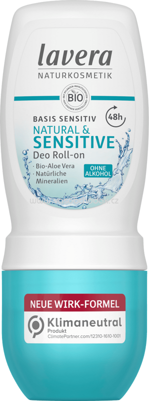 Lavera Deo Roll On Deodorant Natural & Sensitive, 50 ml