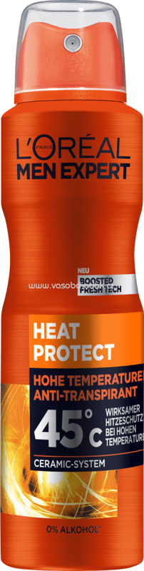 L'ORÉAL Men Expert Deospray Heat Protect 45°C, 150 ml L'ORÉAL Men Expert Deospray Heat Protect 45°C, 150 ml