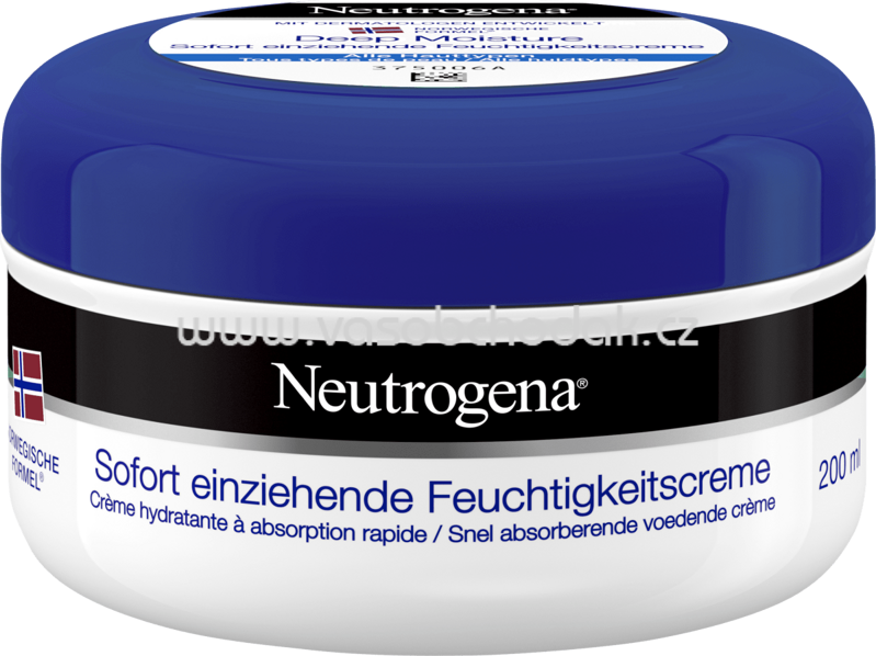 Neutrogena Pflegecreme sofort einziehende Feuchtigkeitscreme, 200 ml