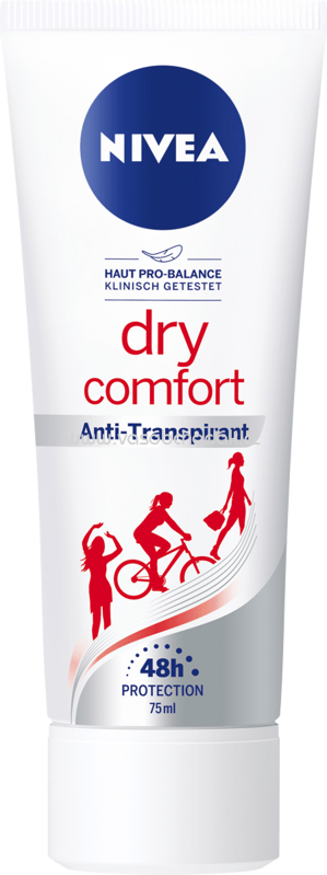 NIVEA Deo Creme Antitranspirant Dry Comfort, 75 ml