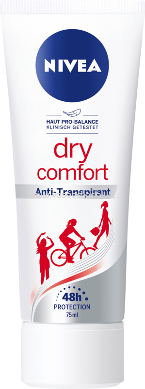 NIVEA Deo Creme Antitranspirant Dry Comfort, 75 ml NIVEA Deo Creme Antitranspirant Dry Comfort, 75 ml