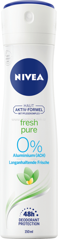 NIVEA Deo Spray Deodorant Fresh Pure, 150 ml NIVEA Deo Spray Deodorant Fresh Pure, 150 ml
