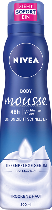 NIVEA Body Mousse Reichhaltige Pflege, 200 ml
