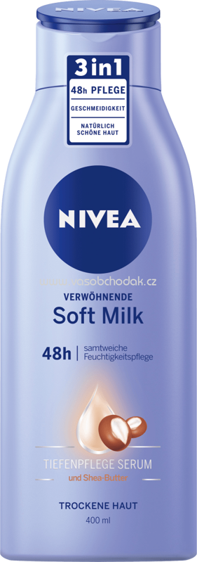 NIVEA Bodylotion Soft Milk, 400 ml