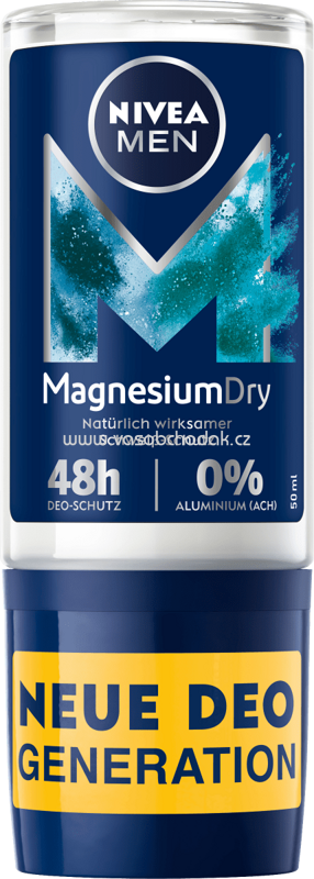 NIVEA MEN Deo Roll-On Magnesium Dry, 50 ml