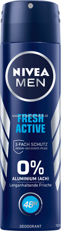 NIVEA MEN Deo Spray Deodorant Fresh Active, 150 ml
