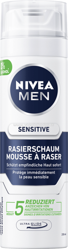NIVEA MEN Rasierschaum Sensitive, 200 ml