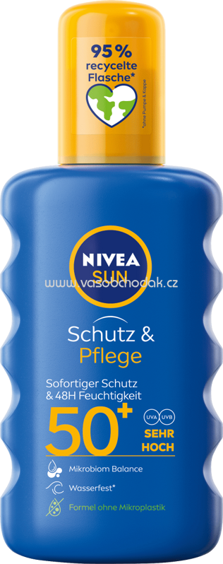 NIVEA SUN Sonnenspray Schutz & Pflege LSF 50+, 200 ml