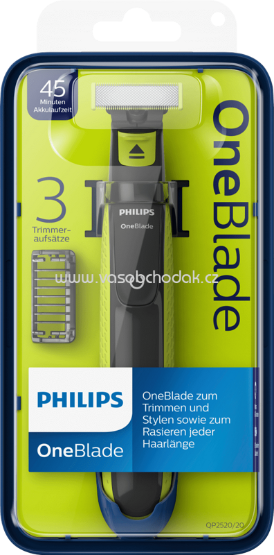Philips OneBlade Bartstyler mit 3 Trimmeraufsätzen, 1 St