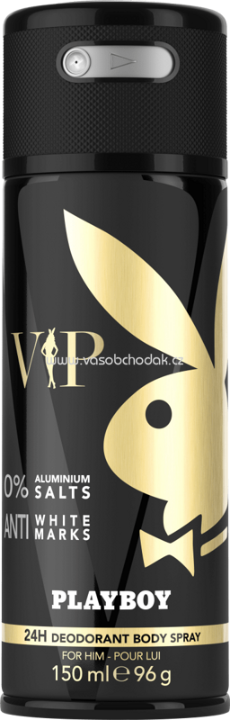 Playboy Deo Spray Deodorant Men VIP, 150 ml Playboy Deo Spray Deodorant Men VIP, 150 ml