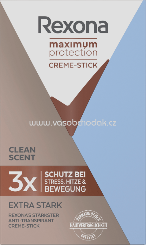 Rexona Deo Creme Antitranspirant Maximum Protection Clean Scent, 45 ml Rexona Deo Creme Antitranspirant Maximum Protection Clean Scent, 45 ml