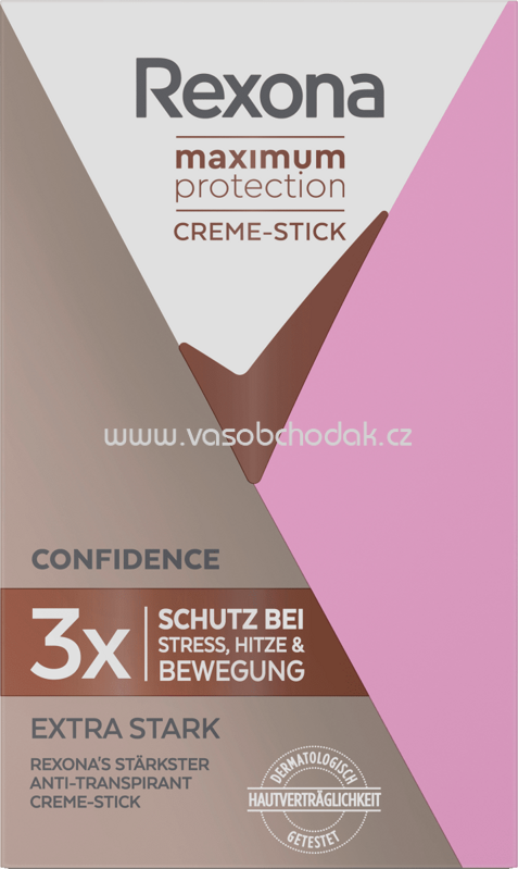Rexona Deo Creme Antitranspirant Maximum Protection Confidence, 45 ml Rexona Deo Creme Antitranspirant Maximum Protection Confidence, 45 ml