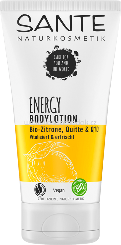 Sante Bodylotion Energy Bio-Zitrone, Quitte & Q10, 150 ml