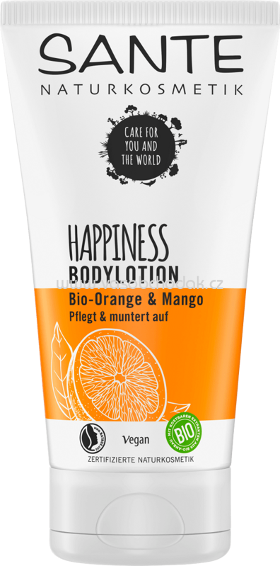 Sante Bodylotion Happiness Bio-Orange & Mango, 150 ml