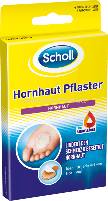 Scholl Hornhaut-Entferner Pflaster, 4 St