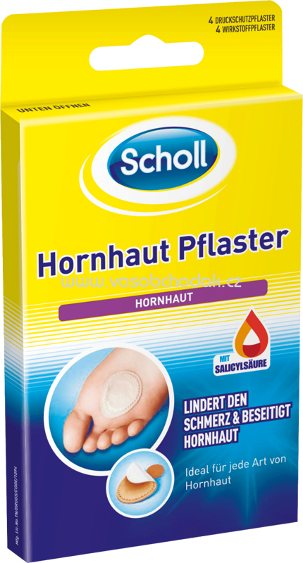 Scholl Hornhaut-Entferner Pflaster, 4 St Scholl Hornhaut-Entferner Pflaster, 4 St
