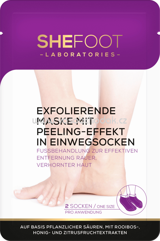 Shefoot Fuß-Maske mit Peeling-Effekt, 1 Paar, 2 St Shefoot Fuß-Maske mit Peeling-Effekt, 1 Paar, 2 St