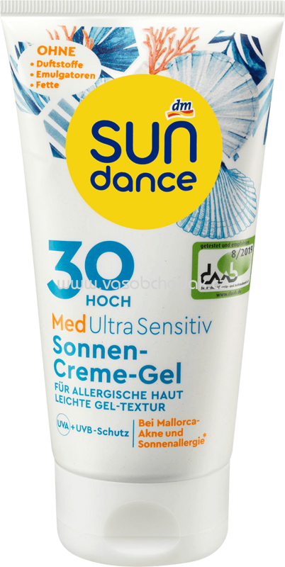 SUNDANCE Sonnencreme Gel, MED ultra sensitiv, LSF 30, 150 ml