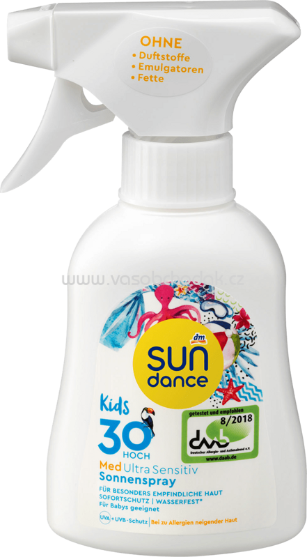 SUNDANCE Sonnenspray Kids, MED ultra sensitiv, LSF 30, 200 ml