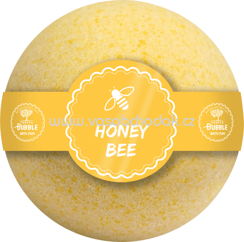 Treets Bubble Badekugel Honey Bee, 170g Treets Bubble Badekugel Honey Bee, 170g