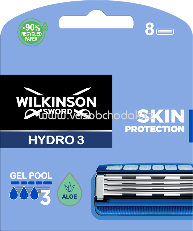 Wilkinson Rasierklingen Hydro 3 Skin Protection, 8 St