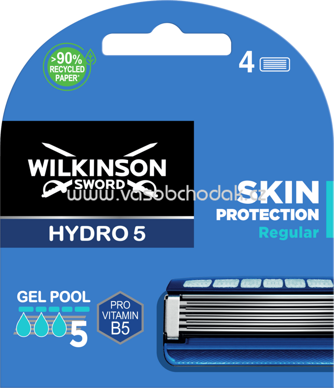 Wilkinson Rasierklingen Hydro 5 Skin Protection Regular, 4 St